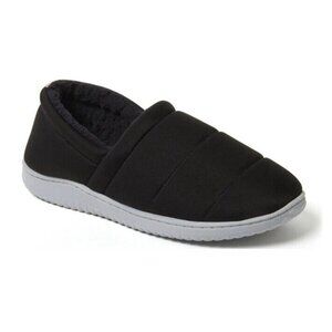 Dearfoams Womens Black Puffer Clog Slippers Gel Memory Foam Small 5-6 WMCC 40972